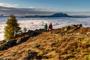 Im Nationalpark über den Wolken spazieren: Das Drautal im Herbst ist für Wanderer ein Fest. ©Franz Gerdl/NPHT