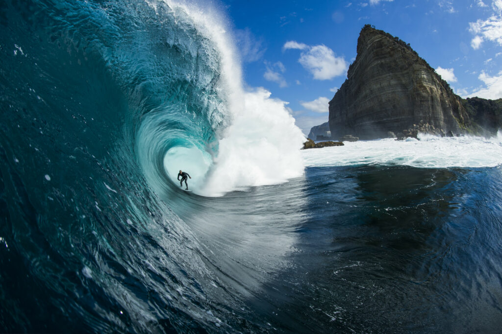 Surfen in Tasmanien.