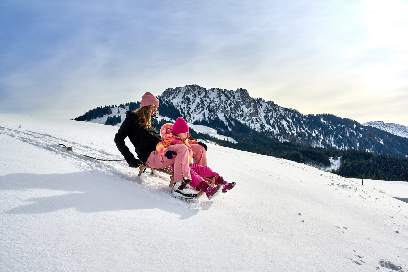 Winterspaß für die Familie in Jungholz, Tannheimer Tal, Tirol 