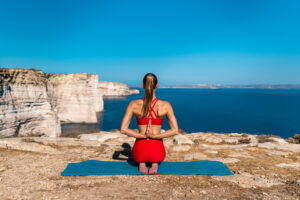 Yoga-Pose auf Aruba