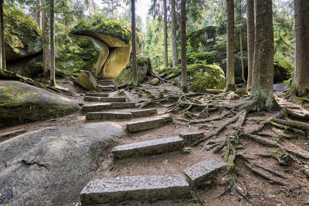 Tolles Felsenlabyrinth in Luisenburg im Fichtelgebirge.