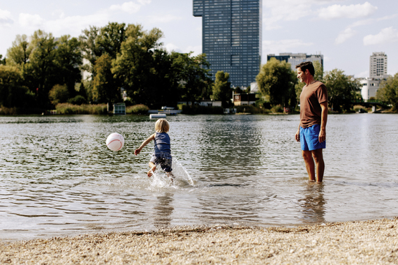 Strandbad Gänsehäufel in Wien.