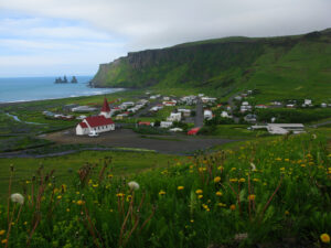 Stadt auf Island